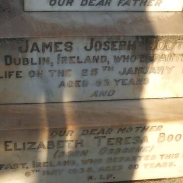 BOOTH James Joseph -1937 & Elizabeth Teresa OSBORNE -1938