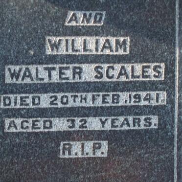 SCALES William Walter -1941