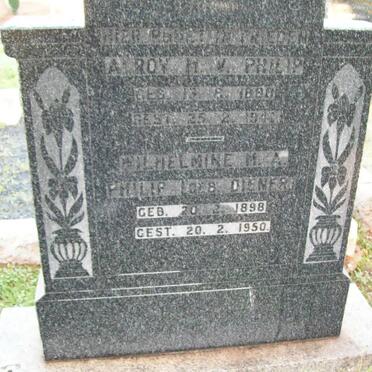 PHILIP Alroy H.V. 1880-1941 & Wilhelmine DIENER 1898-1950