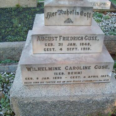 GUSE August Friedrich 1848-1919 & Wilhelmine Caroline BEHM 1850-1927
