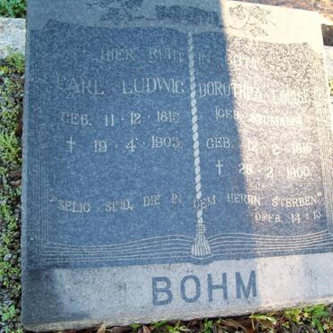 BOHM Carl Ludwig 1813-1903 & Dorothea Louise NEUMANN 1815-1900
