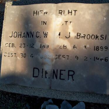DIENER Johann C.W. 1891-1982 & M.J. BROOKS 1899-1966