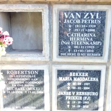 ZYL, van :: ROBERTSON :: BEKKER :: JANSE VAN RENSBURG :: STEENKAMP