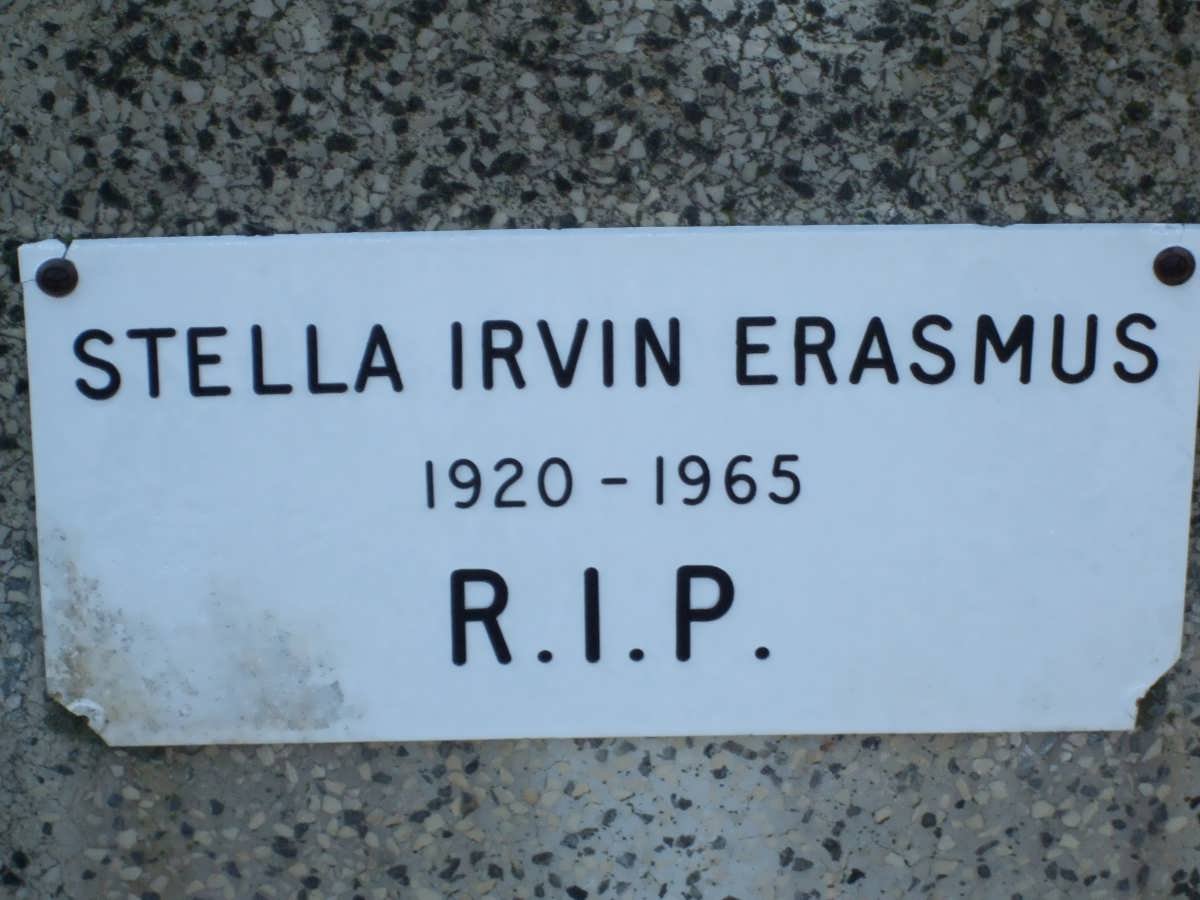 ERASMUS Stella Irvin 1920-1965
