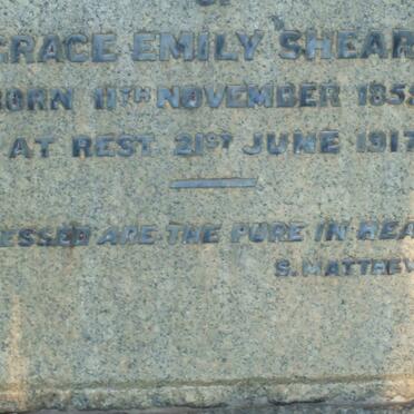 SHEARD Grace Emily 1855-1917