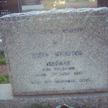MINNAAR Edith Webster nee WILLIAMS 1887-1970