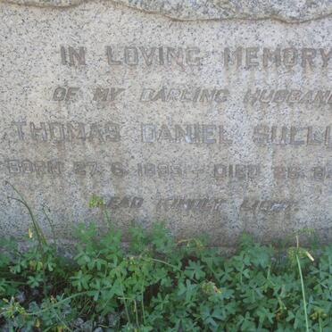 SULLIVAN Thomas Daniel 1895-1954 &amp; Johanna Frederika 1897-1988
