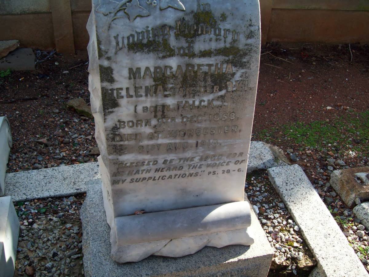 BYL Margaretha Helena, van der nee FALCK 1858-1918