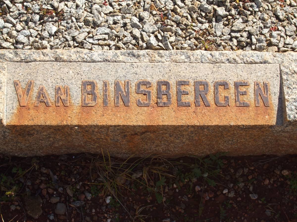 BINSBERGEN, van