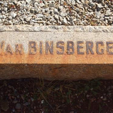 BINSBERGEN, van
