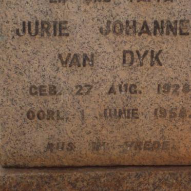 DYK Jurie Johannes, van 1928-1958