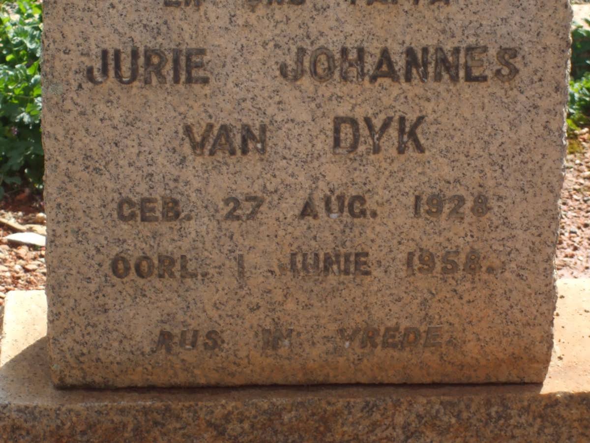 DYK Jurie Johannes, van 1928-1958