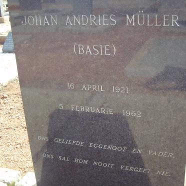 MULLER Johan Andries 1921-1962