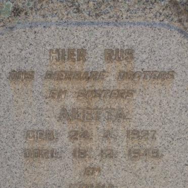 MOSTERT Aletta 1927-1949 :: MOSTERT Erina 1933-1949