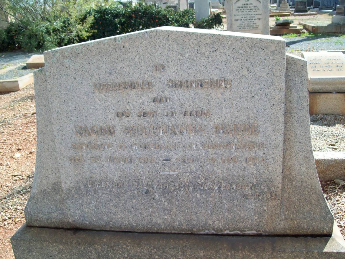 NAUDE Jacob Stephanus 1906-1944