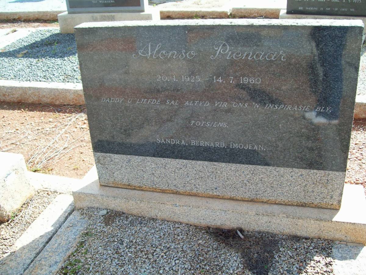 PIENAAR Alonso 1925-1960