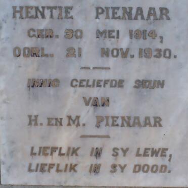 PIENAAR Hentie 1914-1930