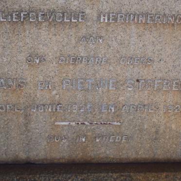 STOFBERG Frans -1925 &amp; Pietjie -1921