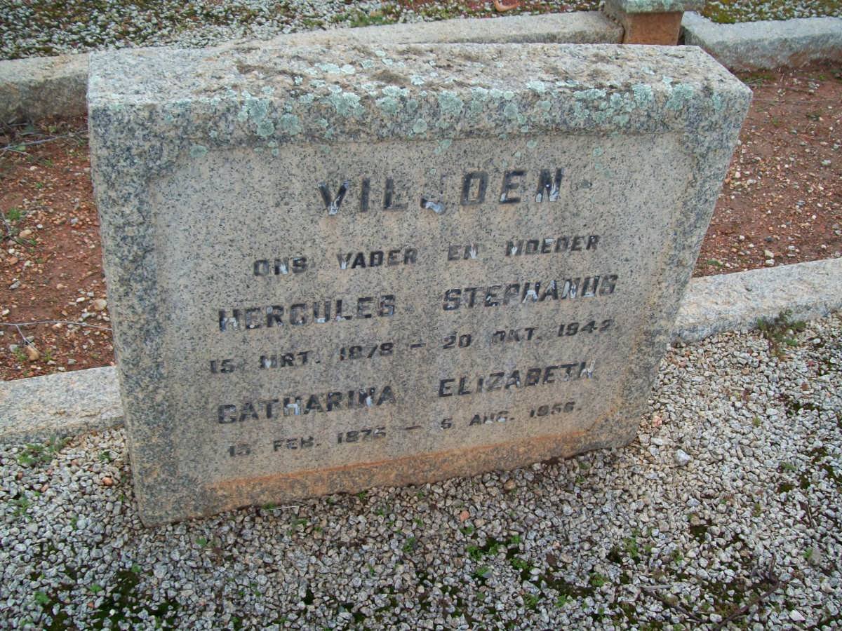 VILJOEN Hercules Stephanus 1878-1942 &amp; Catharina Elizabeth 1876-1956