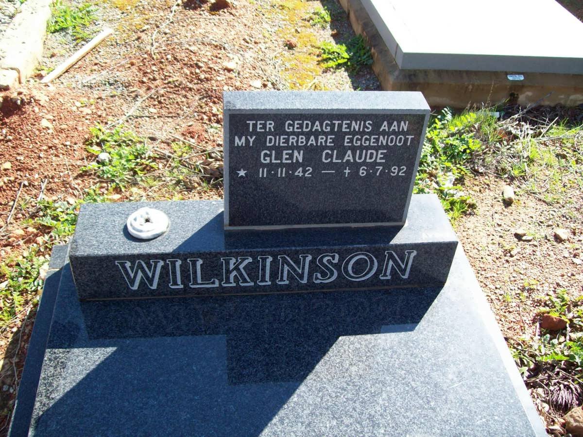 WILKENSON Glen Claude 1942-1992