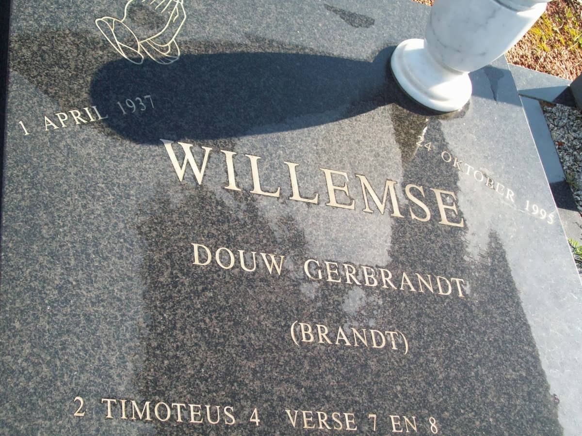 WILLEMSE Douw Gerbrandt 1937-199?