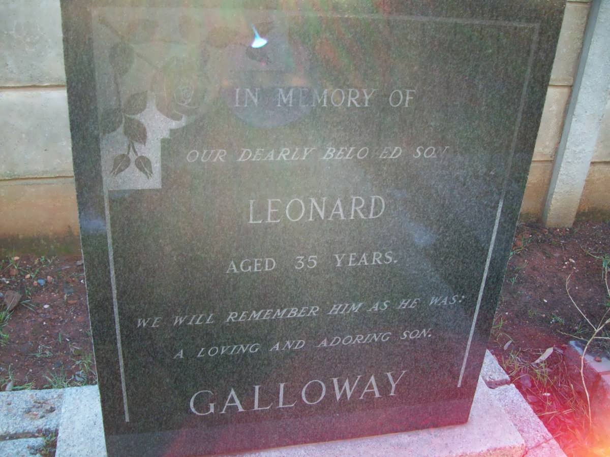 GALLOWAY Leonard