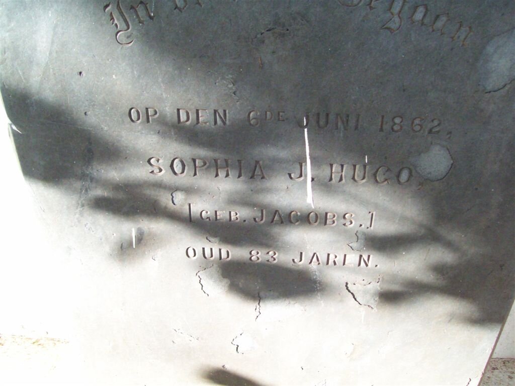 HUGO Sophia  nee JACOBS -1862