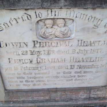 HEATLIE Edwin Percival 1868-1877 :: HEATLIE Percy Graham 1866-1877