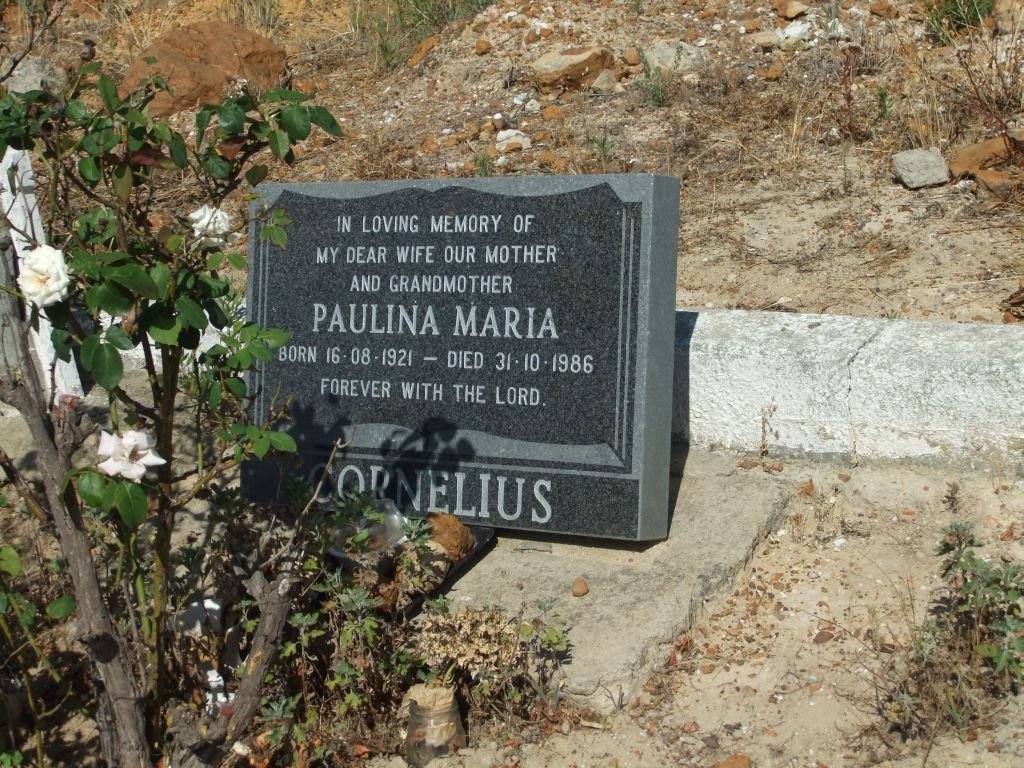 CORNELIUS Paulina Maria 1921-1986