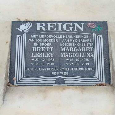 REIGN Margaret Magdalena 1955-2019 :: REIGN Brett Lesley 1983-2010 