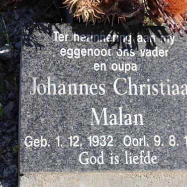 MALAN F.J. 1900-1949 &amp; C.W.J. 1910-1997 :: MALAN Johannes Christiaan 1932-1997