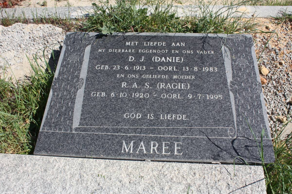 MAREE D.J. 1913-1983 & R.A.S. 1920-1995