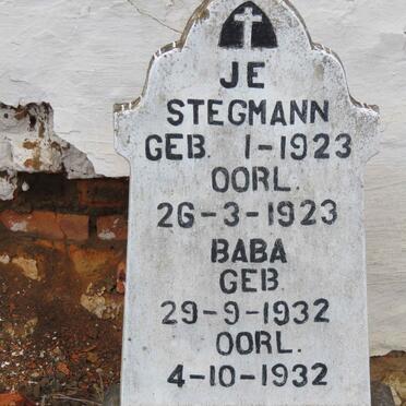 STEGMANN J.E. 1923-1923 :: STEGMANN Baba 1932-1932