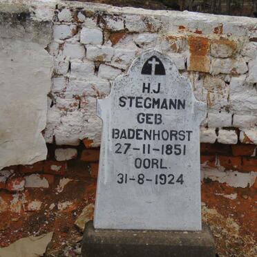 STEGMANN H.J. nee BADENHORST 1851-1924
