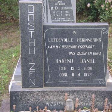 OOSTHUIZEN Barend Daniel 1896-1973