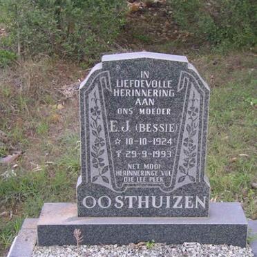 OOSTHUIZEN E.J. 1924-1993