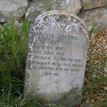 JAGER Lourens Johannes, de 1870-1942