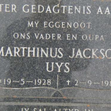 UYS Marthinus Jackson 1928-1984