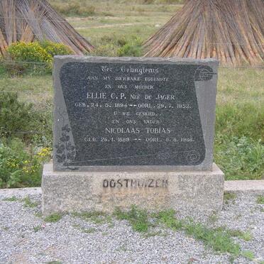 OOSTHUIZEN Nicolaas Tobias 1889-1968 &amp; Ellie C.P. DE JAGER 1894-1952