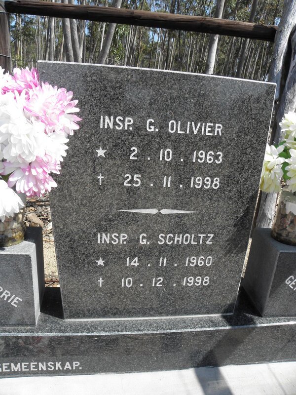 SCHOLTZ G. 1960-1998 :: OLIVIER G. 1963-1998