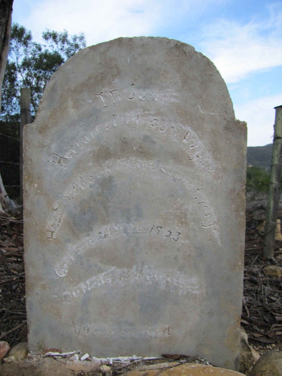CRONJE Hester Maria 1923-1942