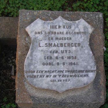 SMALBERGER L. nee UYS 1898-1941