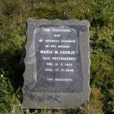 CRONJE Maria M. nee OOSTHUIZEN 1883-1945