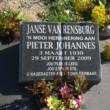 RENSBURG Pieter Johannes, Janse van 1930-2009