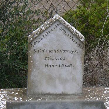 WYK Susanna H.S., van 1900-1979