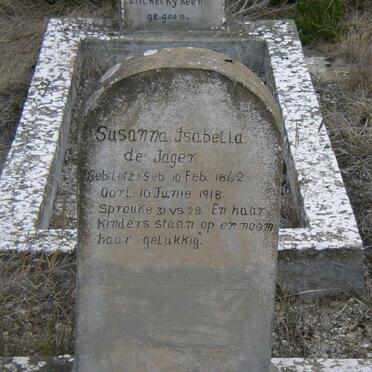 JAGER Susanna Isabella, de 1862-1918