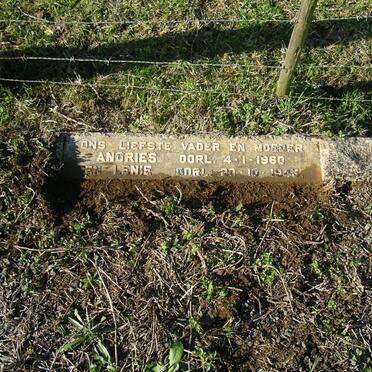 CRONJE Andries -1960 &amp; Lenie -1943