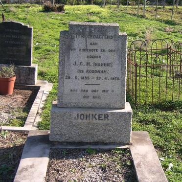 JONKER J.C.H. nee ROODMAN 1895-1958