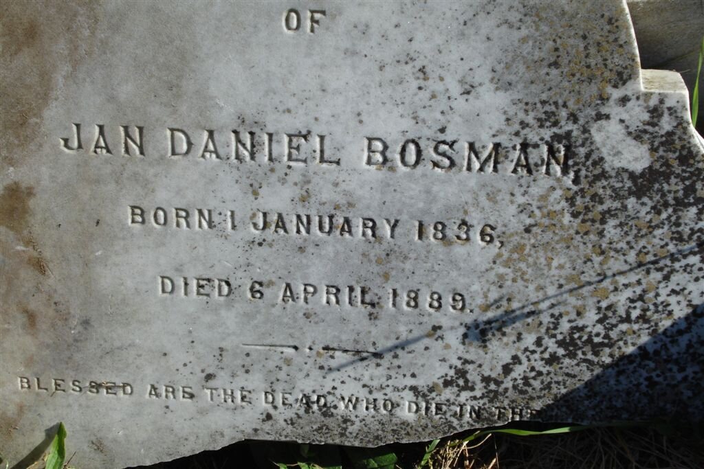 BOSMAN Jan Daniel 1836-1889