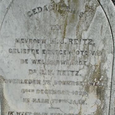REITZ M.J. -1896